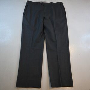 Santorelli 38x32 Gray 100% Wool Romeo Italy Straight Dress Mens Pants